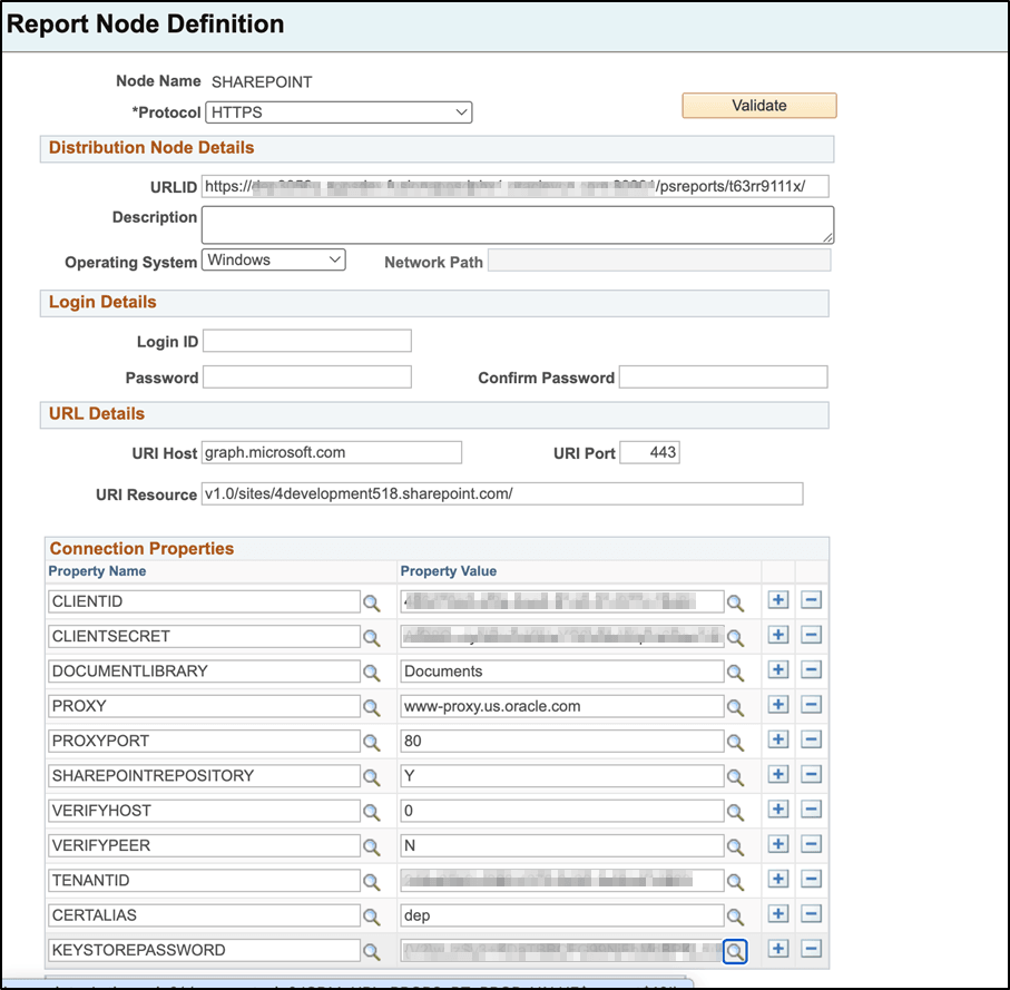 Report Node Definition for SharePoint