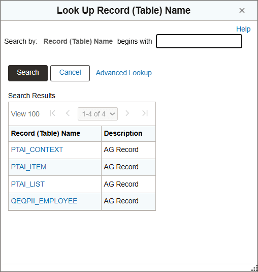 Activity Guide: Record Table Name page Activity Guide: Record Table Name page