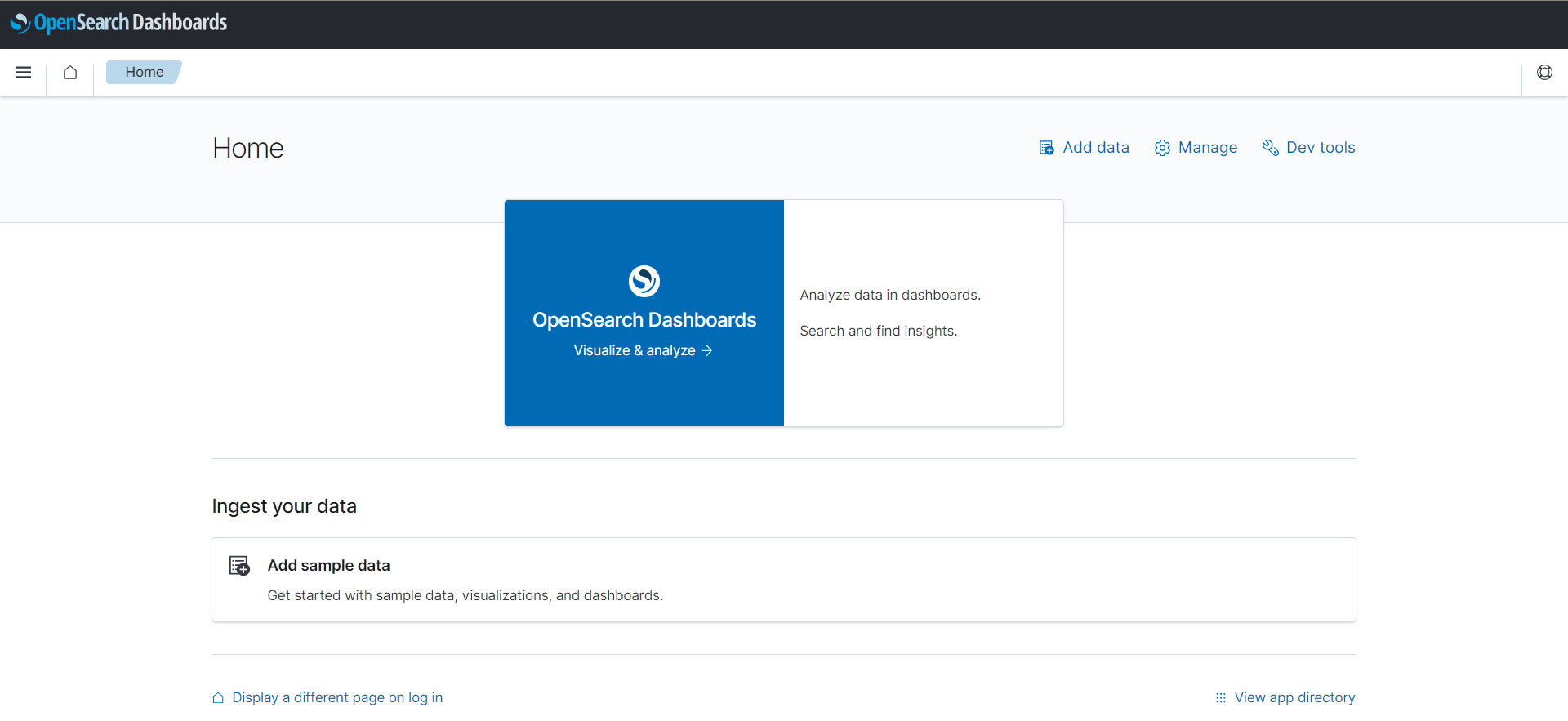 Insights home page Insights home page