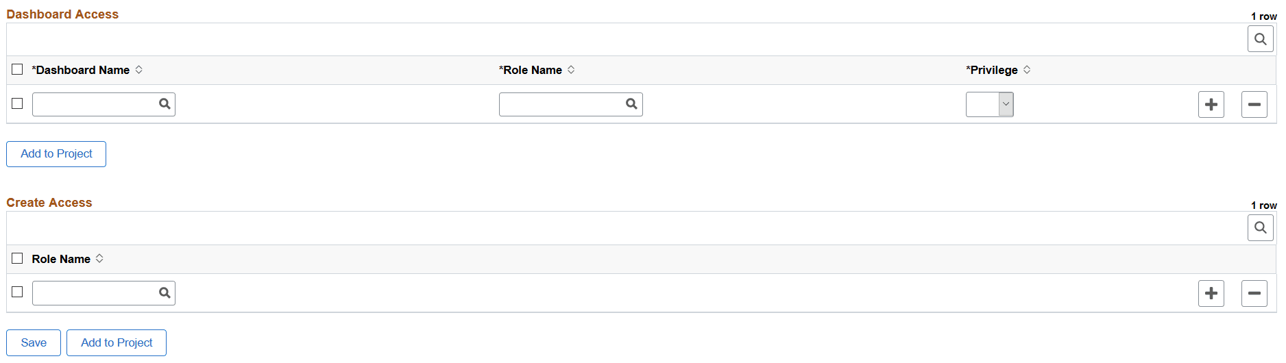 Insights Privileges page Insights Privileges page