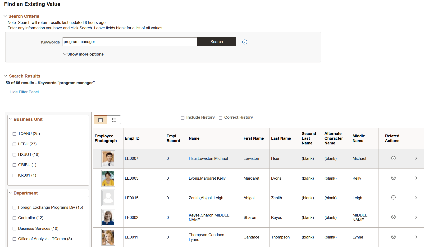 Search results Search results
