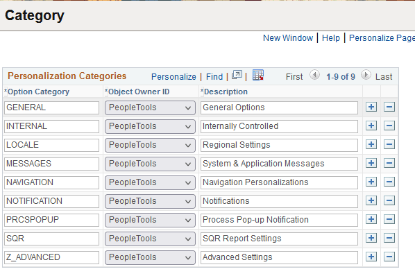 Category page