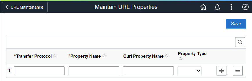 Maintain URL Properties Maintain URL Properties