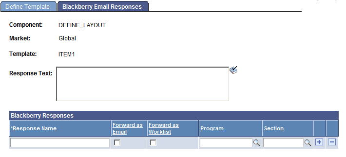 Blackberry Email Responses page Blackberry Email Responses page