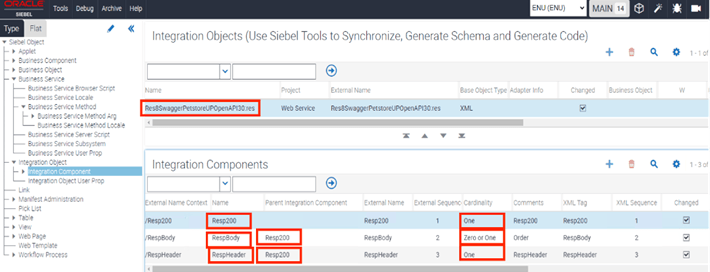 The surrounding text describes the Integration Components, their parent, and cardinality.