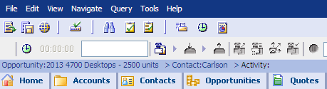 Example of the Thread Bar: This image is described in the surrounding text.