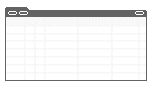 Generic Layout of the ServiceCalendarApplet Template. In this image, there is a bar at the beginning of the image with placeholders for buttons followed by a filled bar. The filled bar is followed by a grid with seven columns and seven rows.