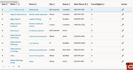 Sample screenshot of UI