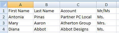 Sample spreadsheet: This image is described in the surrounding text.