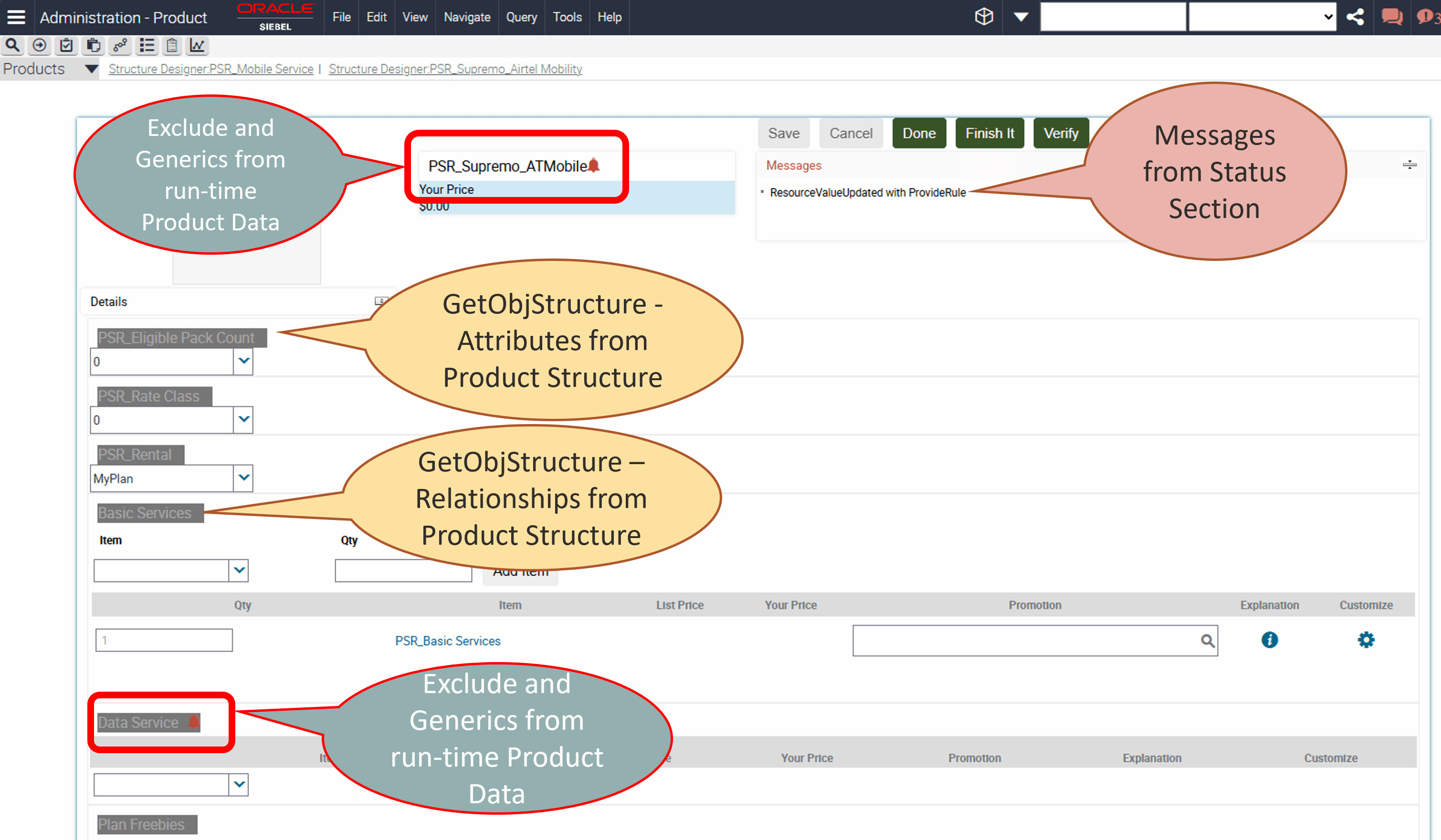 Mapping of REST API Sections
