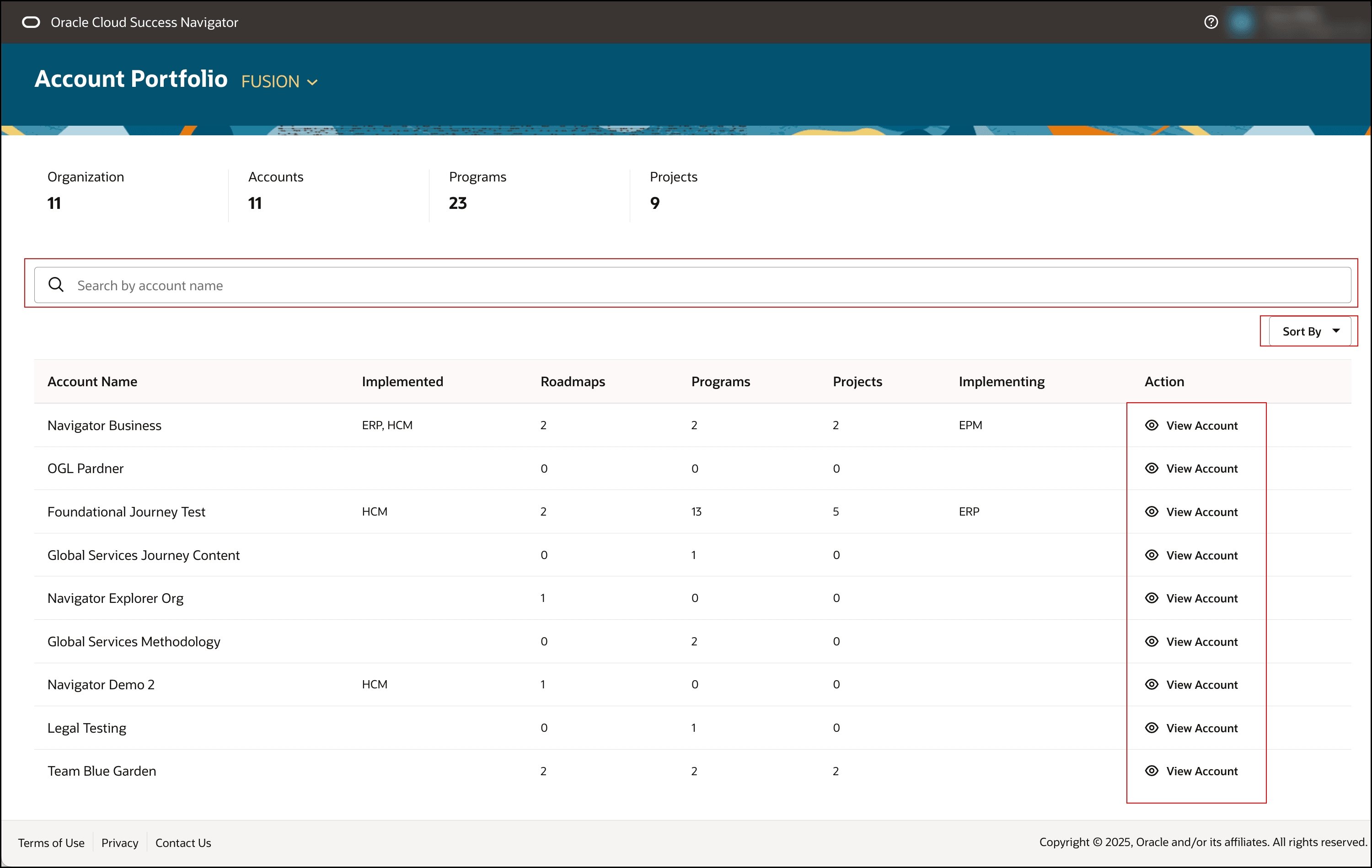 Account Portfolio