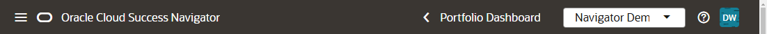 Portfolio Dashboard Account Switcher