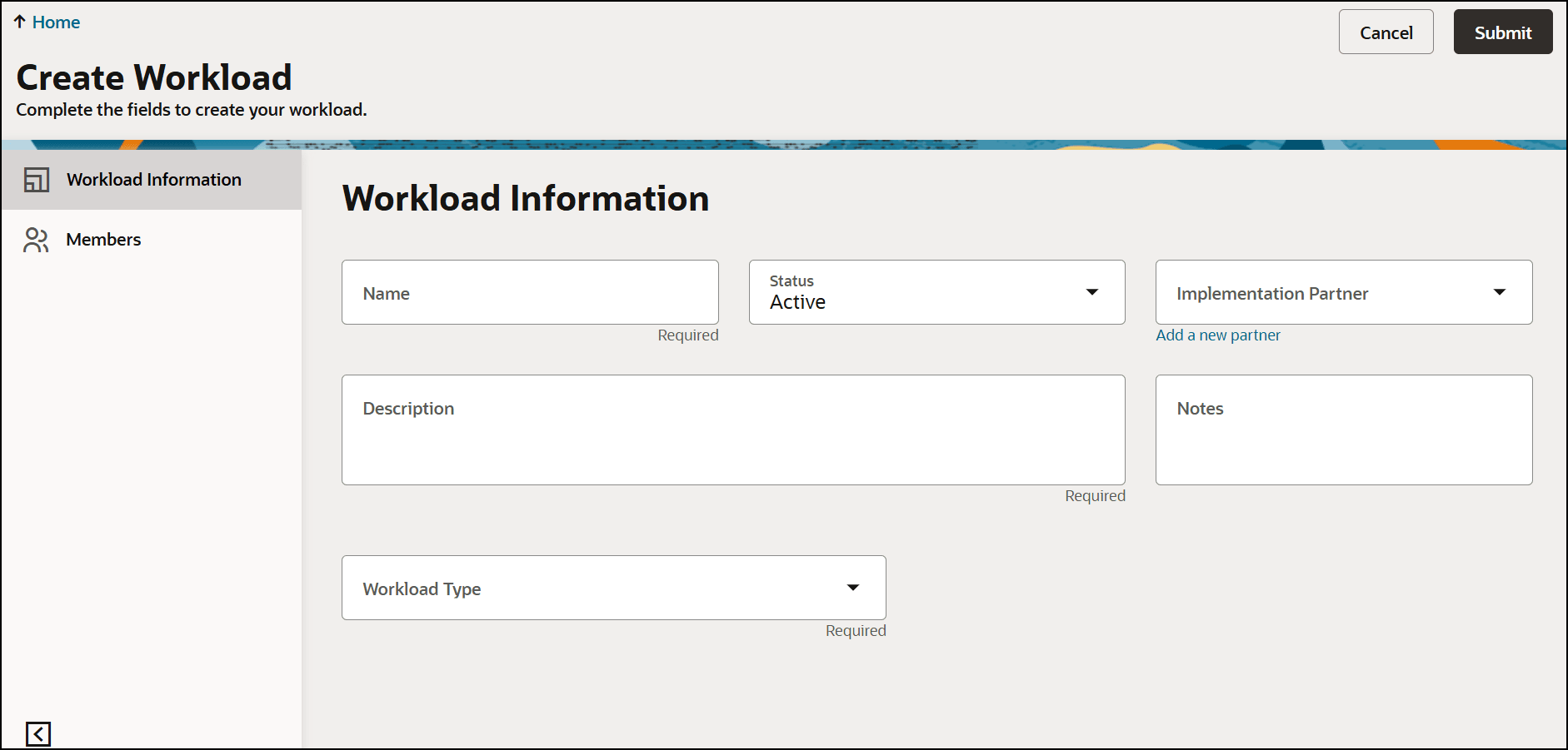 workload information