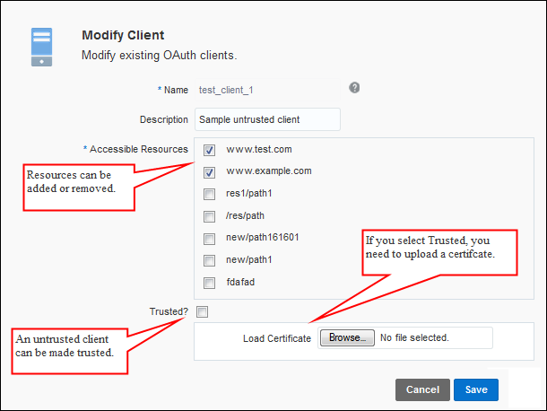 Modify Untrusted client