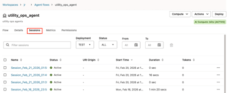 Agent Sessions tab open with Sessions tab highlighted Agent Sessions tab open with Sessions tab highlighted