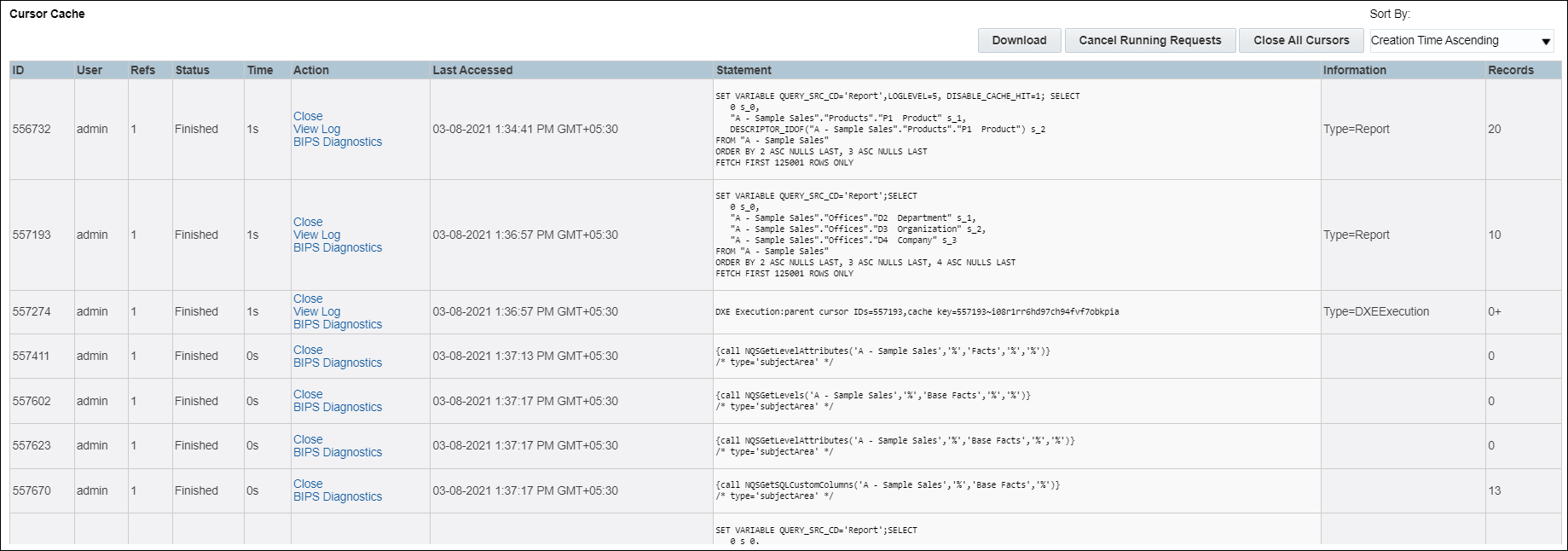 Description of ceal-query-log4.jpg follows Description of ceal-query-log4.jpg follows