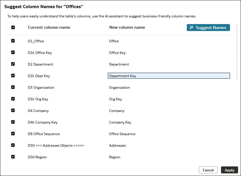 Description of suggest-col-names.jpg follows
