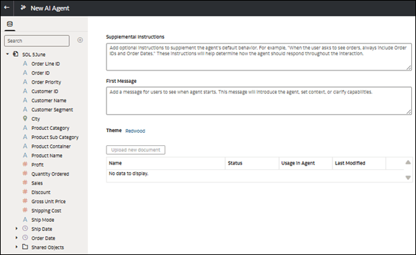 Description of new-ai-agent-screen.png follows Description of new-ai-agent-screen.png follows