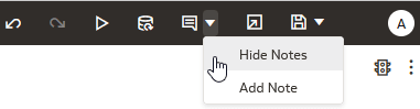 Hide Notes Icon