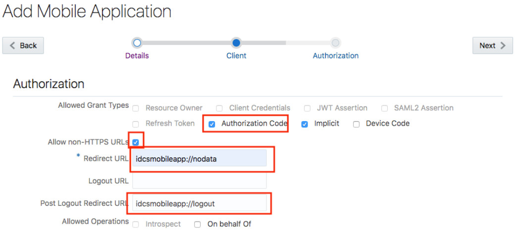 Description of configure-mobile-apps-sso-oac-5.gif follows