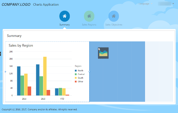 Add area chart