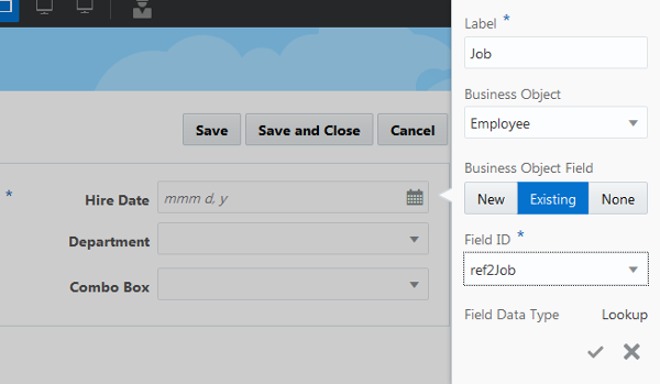 Combo Box pop-up box