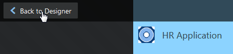 Back to Designer button