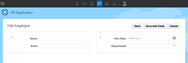 Edit Employee page