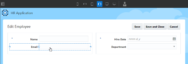 Edit Employee page