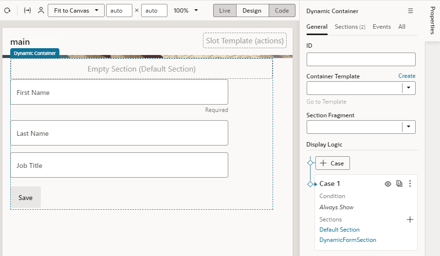 Description of dynamic-container-create-form.png follows