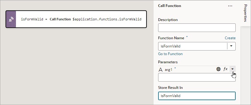 Description of jsac-call-function-action-example.jpg follows