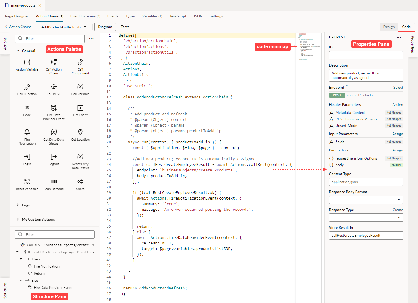 Description of jsac-code-editor-layout.png follows