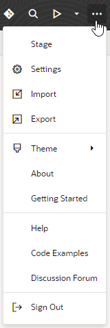 Description of toolbar-settings-menu.png follows