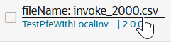 The cursor is hovered over a business identifier in the Name column.