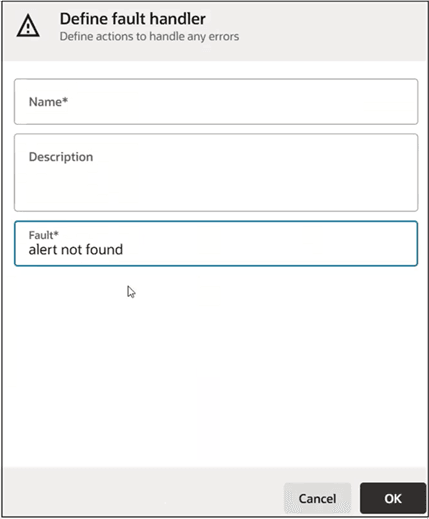 Define a fault handler