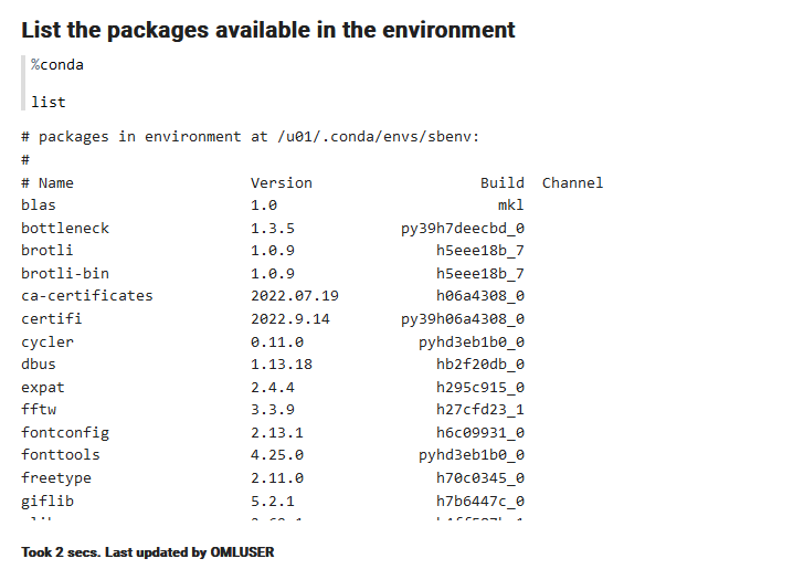 List of packages in the seaborn library