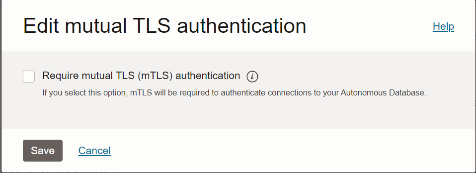 Edit Mutual TLS Authentication