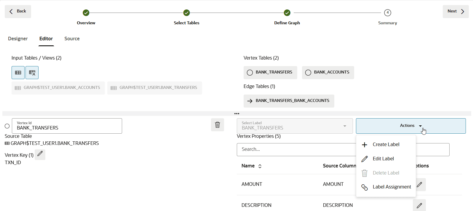 Description of label_actions_editor_tab.png follows