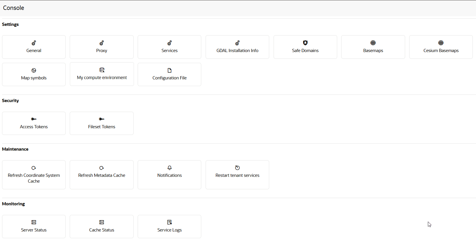 Description of console_page.png follows