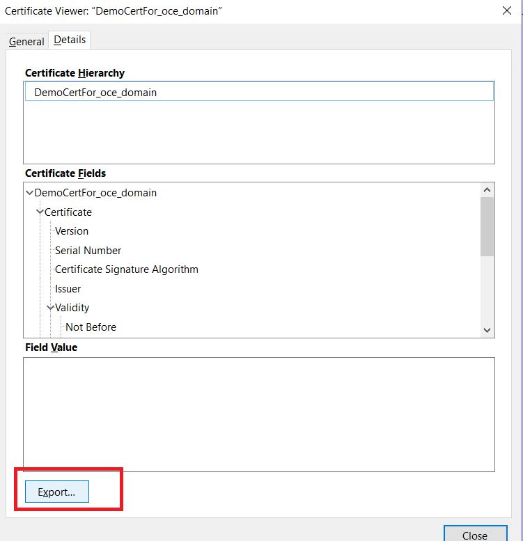 Description of export-button.png follows