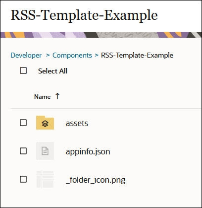 RSS template component structure