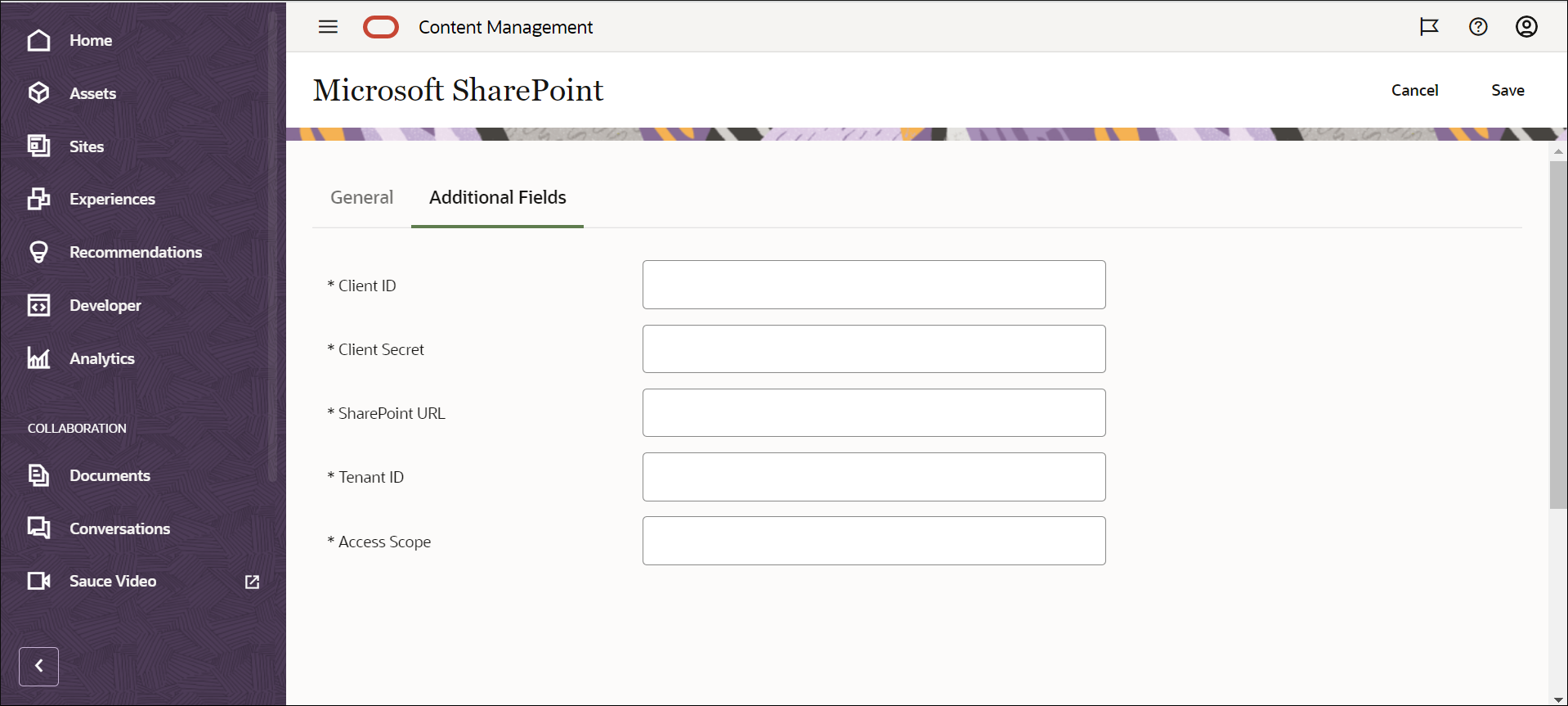 Description of sharepoint-connector-custom-fields.png follows