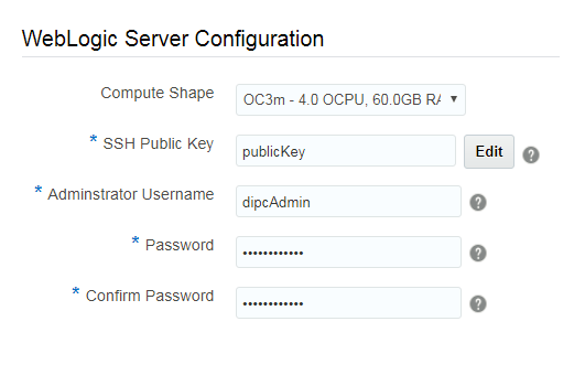 WebLogic Server Configuration