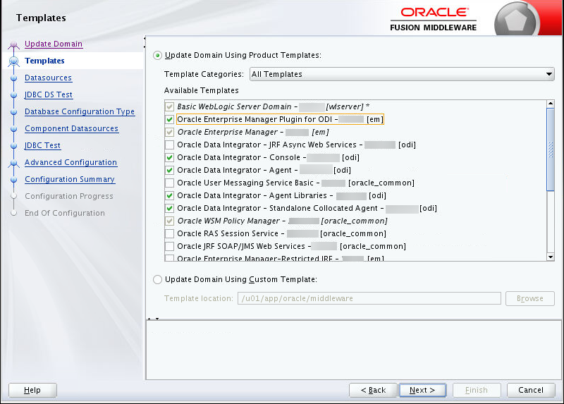 Selecting repository templates