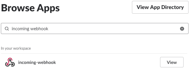 Description of slack_browse_incoming-webhookapp.png follows