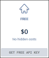 GET FREE API KEYFREE pricing plan icon