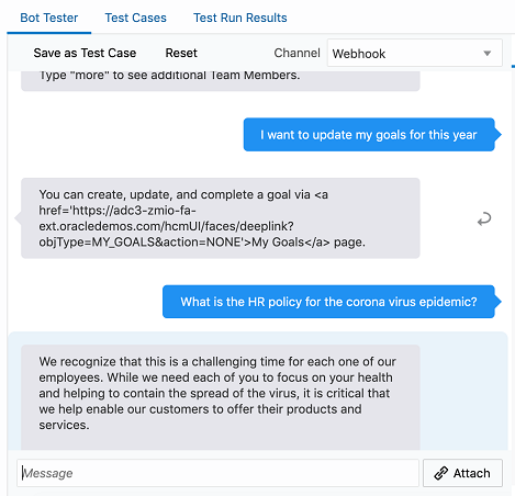 Screenshot of the tester with an answer to the above questions.