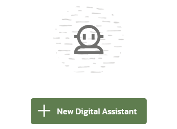 Screenshot of the + New Digital Assistant tile, which includes the '+ New Digital Assistant' button.