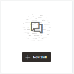 A screenshot of the New Skill button.