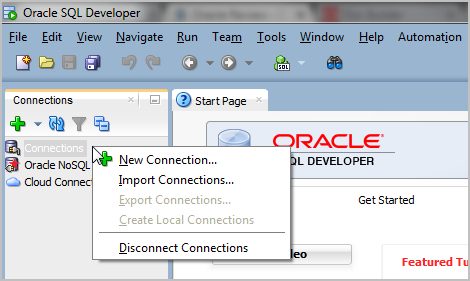 Connect SQL Developer